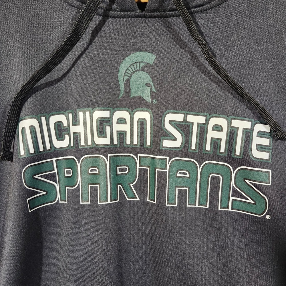 Stadium Athletics Michigan State Spartans Hoodie XXL Gray Pullover Sweatshirt - Picture 2 of 9